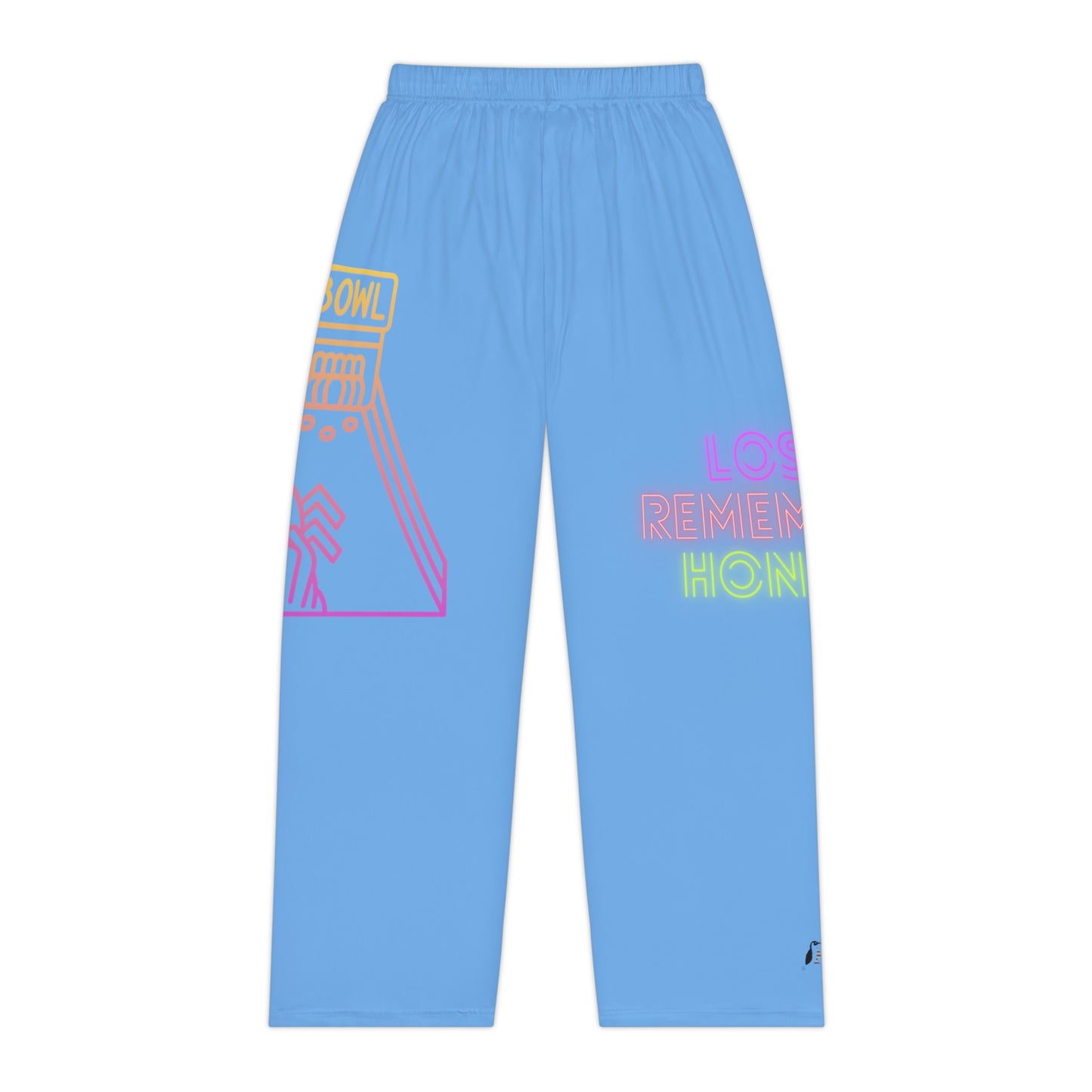 Women's Pajama Pants: Bowling Lite Blue