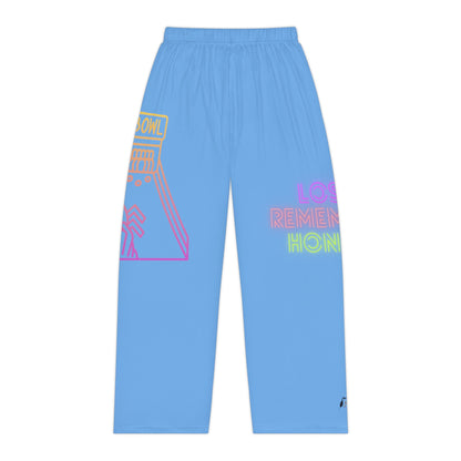 Women's Pajama Pants: Bowling Lite Blue