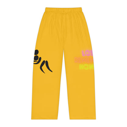 Women's Pajama Pants: Wrestling Yellow