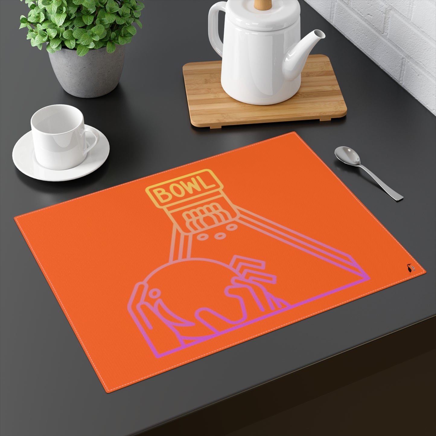 Placemat, 1pc: Bowling Orange