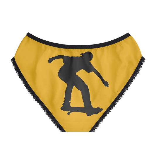 Women's Briefs: Skateboarding Yellow