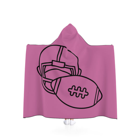 Hooded Blanket: Football Lite Pink