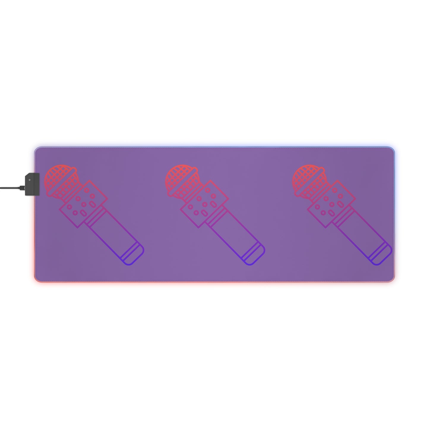 LED Gaming Mouse Pad: Music Lite Purple