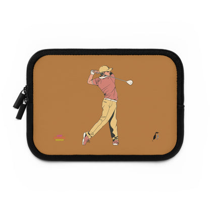 Laptop Sleeve: Golf Lite Brown