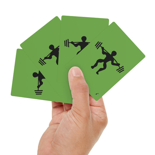 Poker Cards: Weightlifting Green