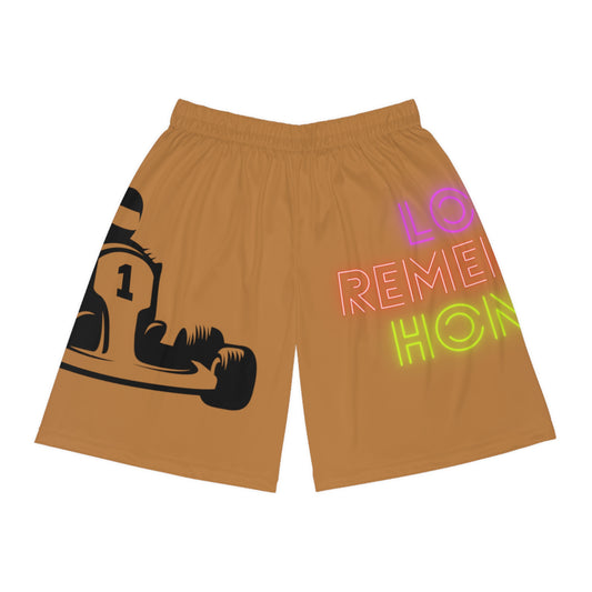 Basketball Shorts: Racing Lite Brown