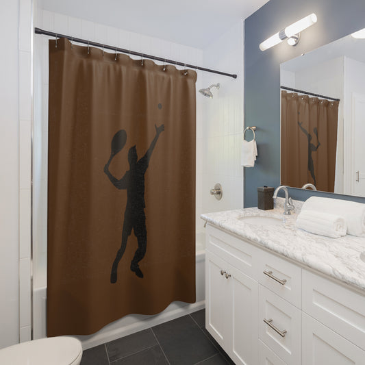 Shower Curtains: #1 Tennis Brown