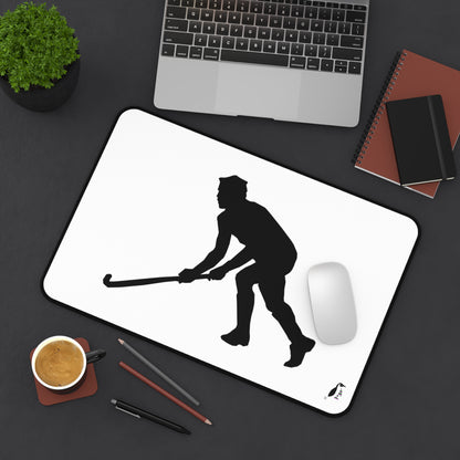 Desk Mat: Hockey White