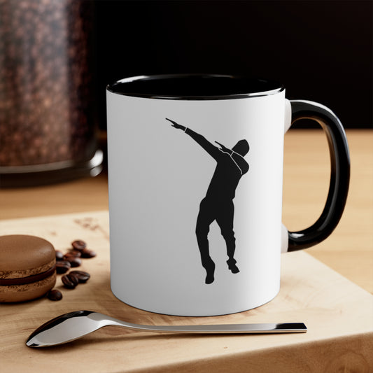 Accent Coffee Mug, 11oz: Dance White