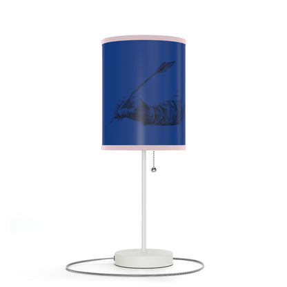 Lamp on a Stand, US|CA plug: Writing Dark Blue