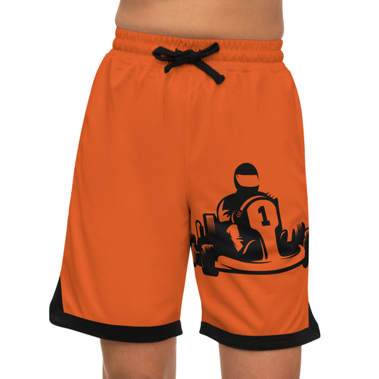 Basketball Rib Shorts: Racing Orange