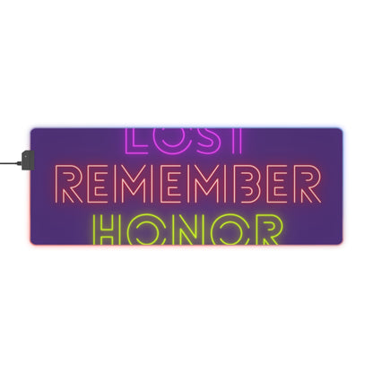 LED Gaming Mouse Pad: Lost Remember Honor Purple