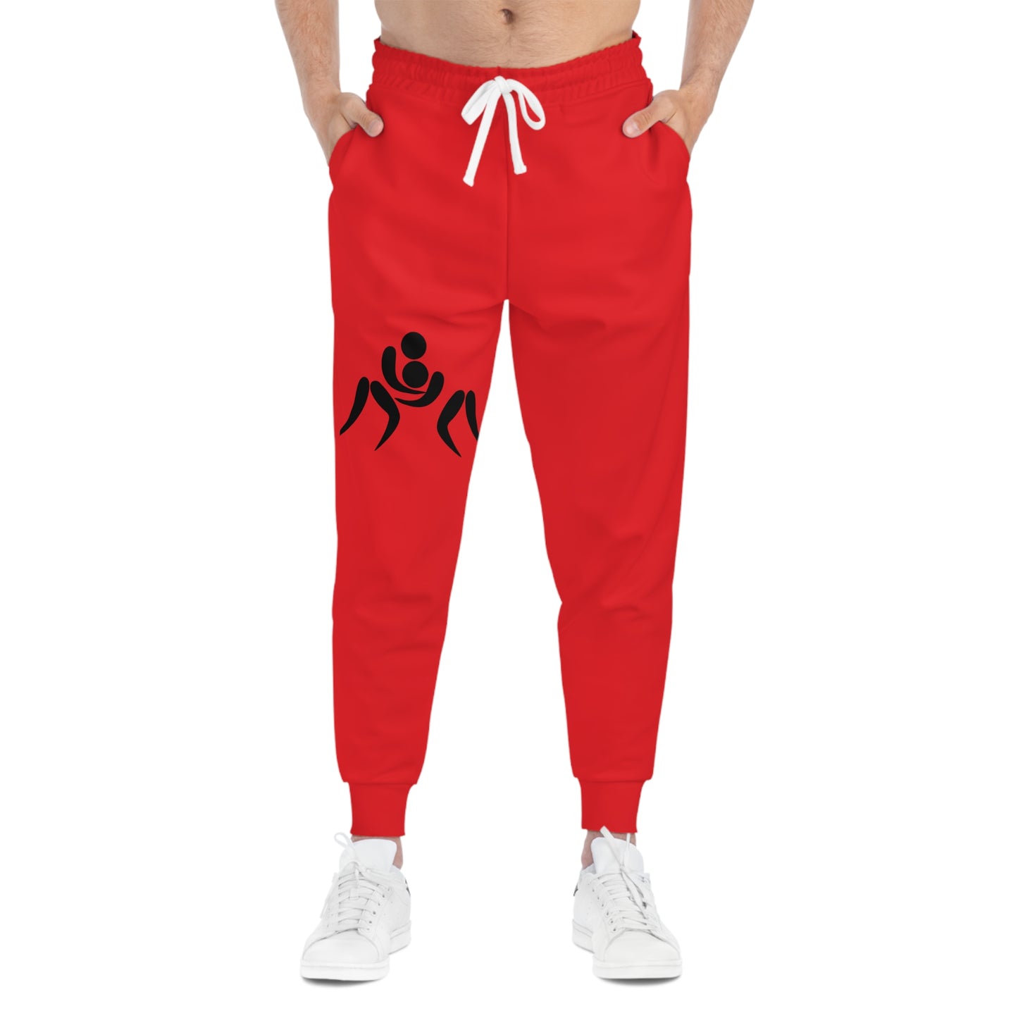 Athletic Joggers: Wrestling Red