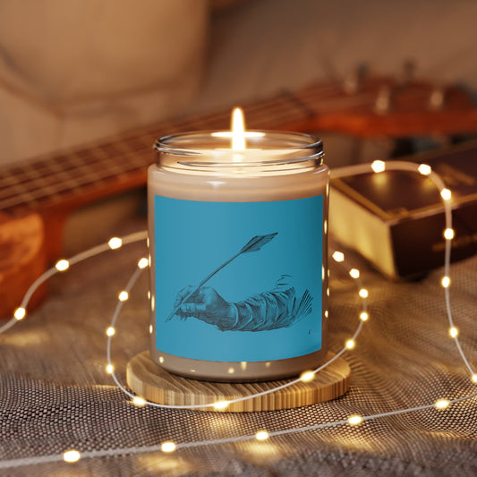 Scented Candle, 9oz: Writing Turquoise