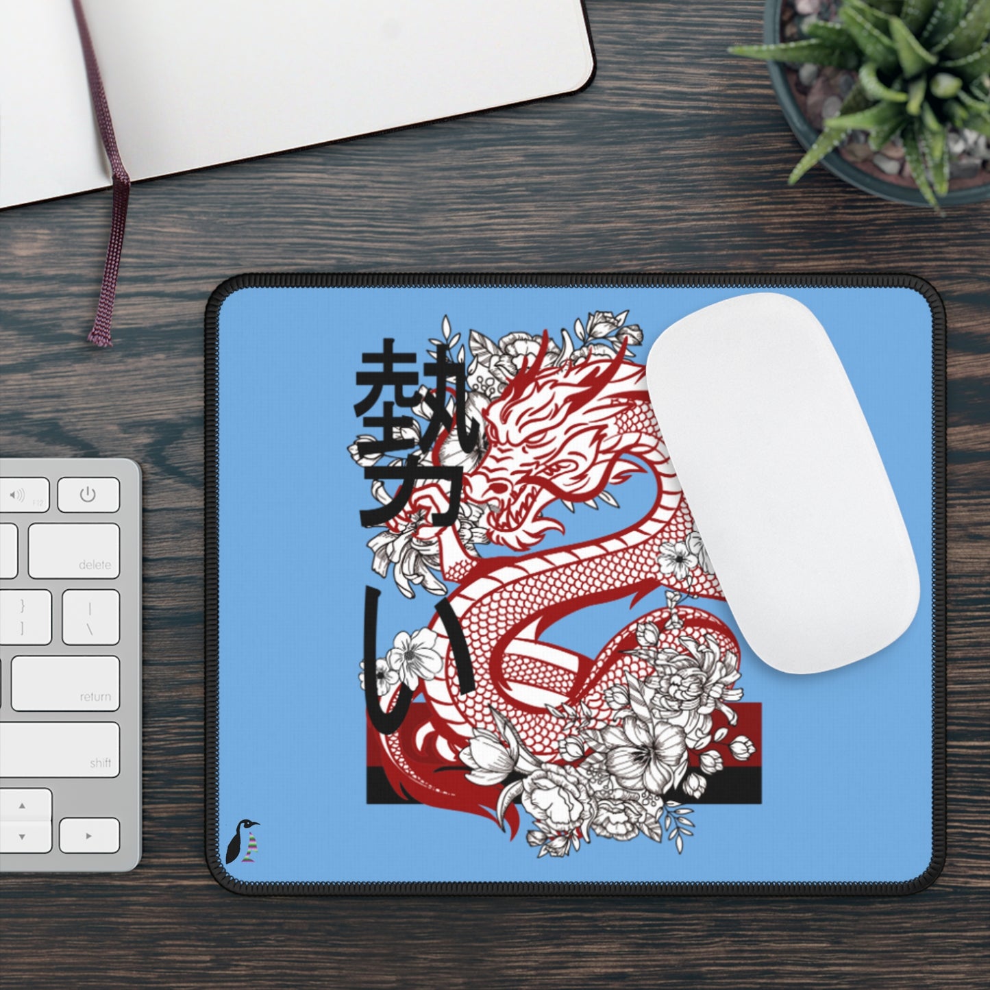 Gaming Mouse Pad: Dragons Lite Blue