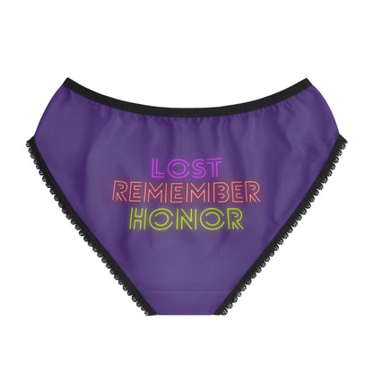 Women's Briefs: Lost Remember Honor Purple