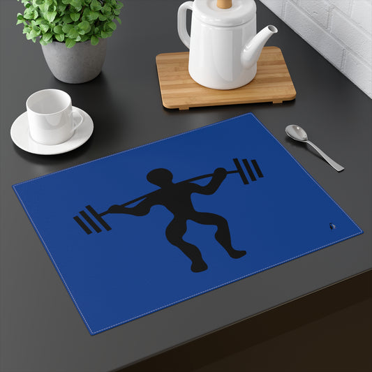 Placemat, 1pc: Weightlifting Dark Blue