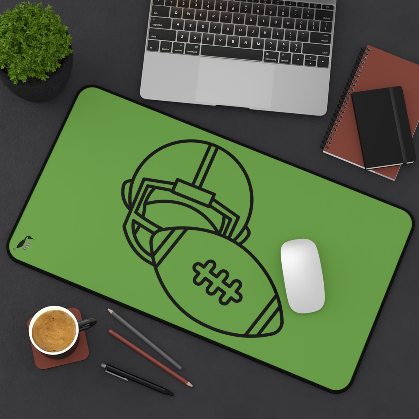 Desk Mat: Football Green