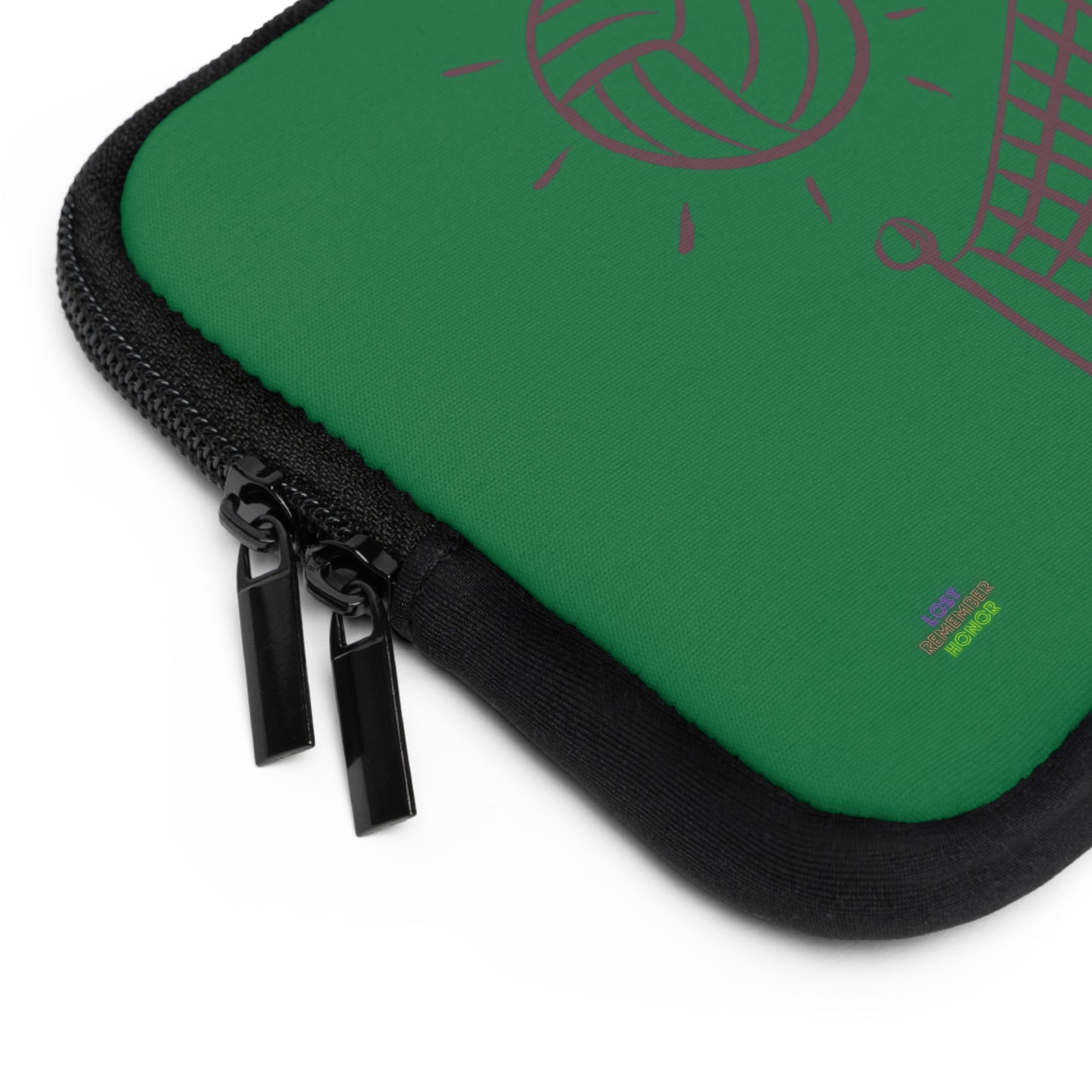 Laptop Sleeve: Volleyball Dark Green