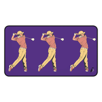 Desk Mat: Golf Purple