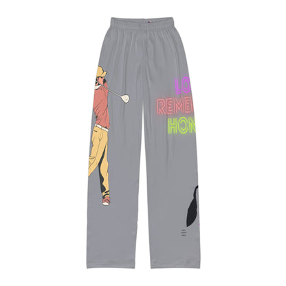 Kids Pajama Pants: Golf Grey