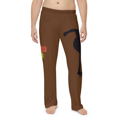 Men's Pajama Pants: Skateboarding Brown