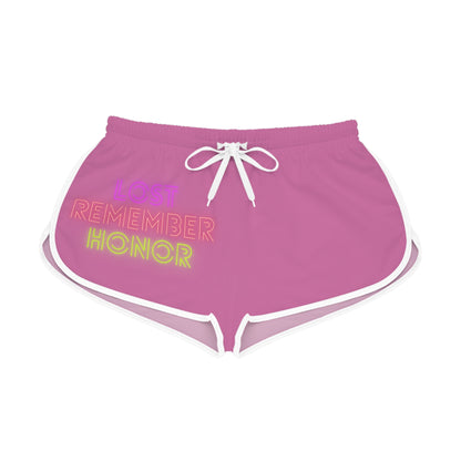 Women's Relaxed Shorts: Lost Remember Honor Lite Pink