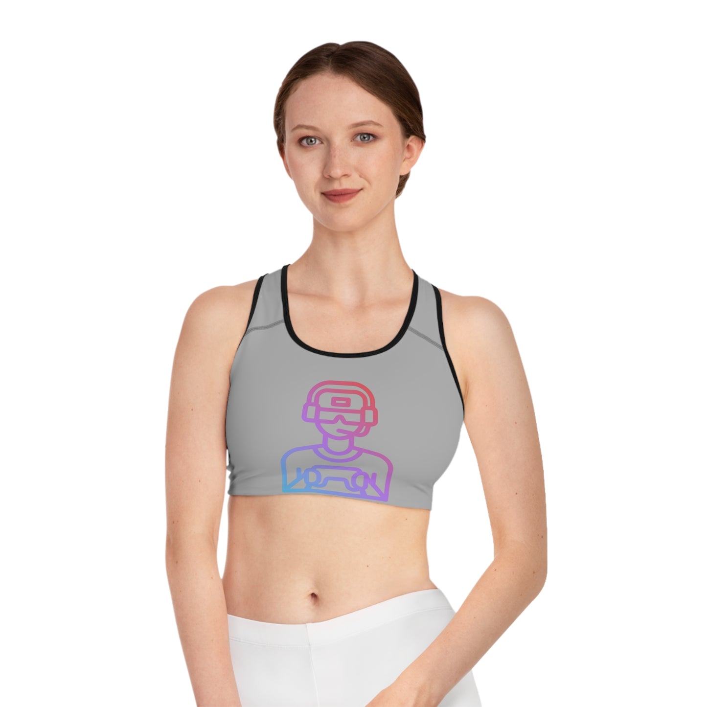 Sports Bra: Gaming Lite Grey