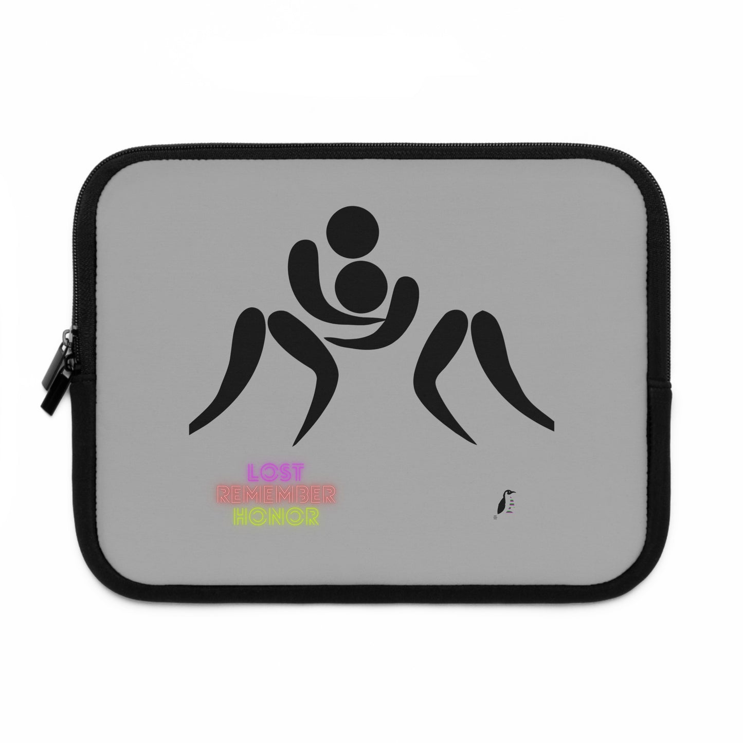 Laptop Sleeve: Wrestling Lite Grey