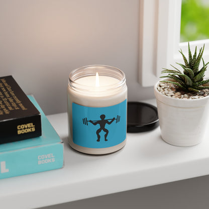Scented Soy Candle, 9oz: Weightlifting Turquoise