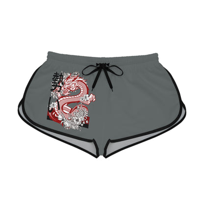 Women's Relaxed Shorts: Dragons Dark Grey