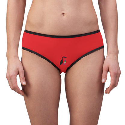 Women's Briefs: Weightlifting Red