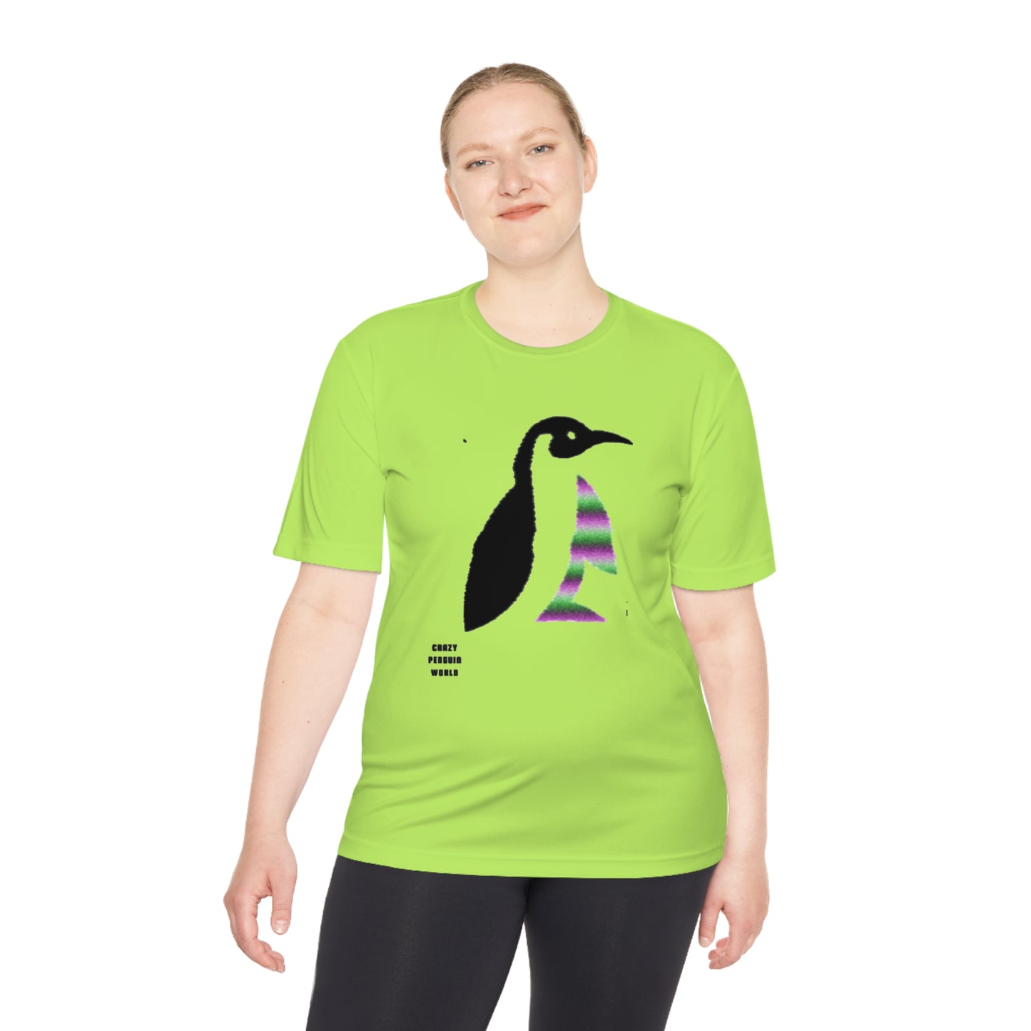 Moisture Wicking Tee: Crazy Penguin World Logo #2