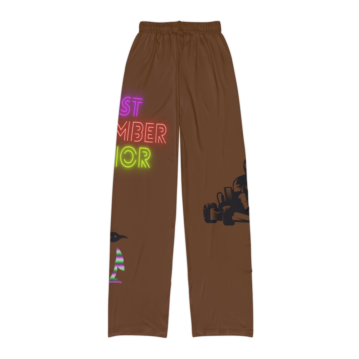 Kids Pajama Pants: Racing Brown