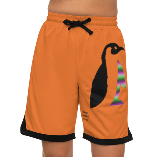 Basketball Rib Shorts: Crazy Penguin World Logo Crusta