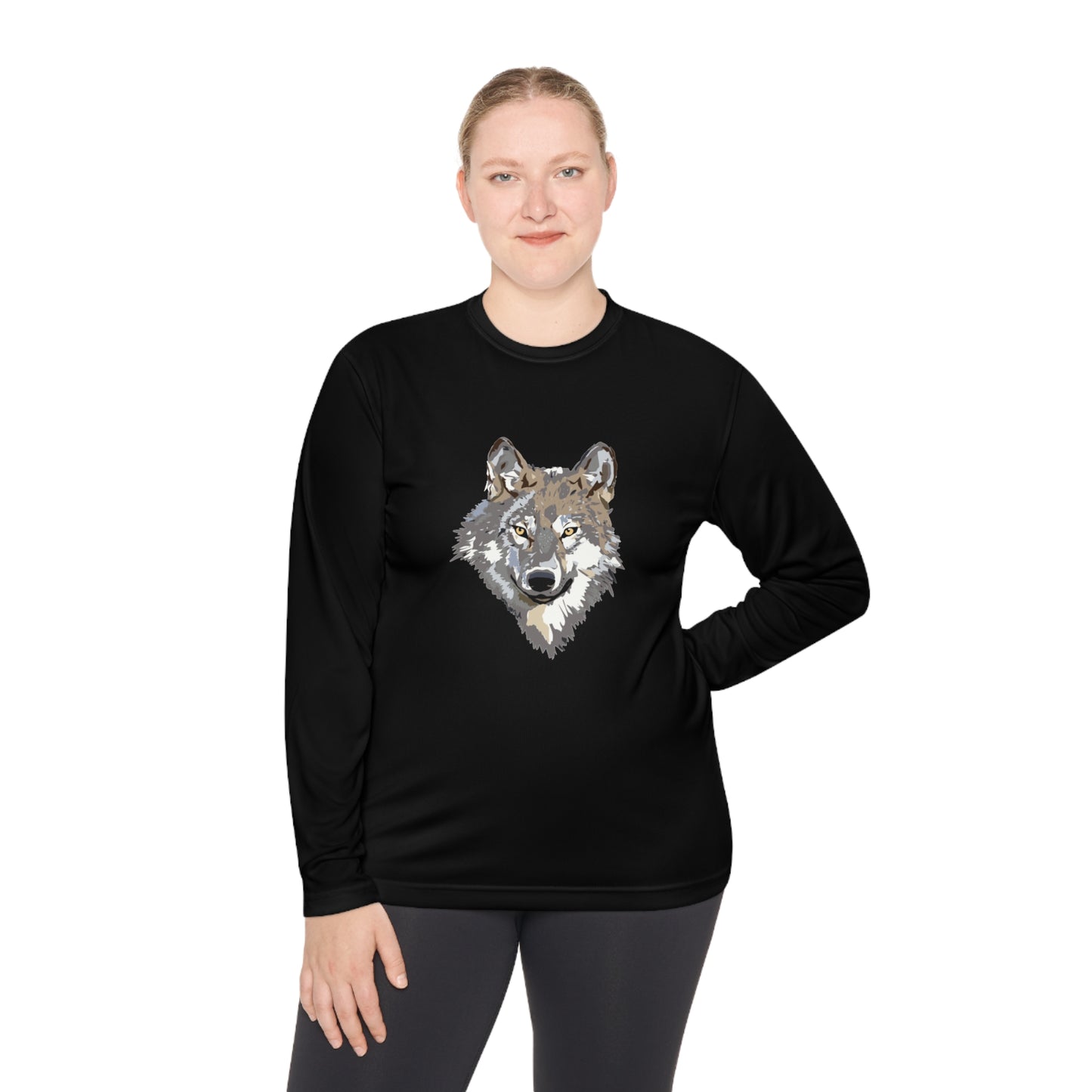 Lightweight Long Sleeve Tee: Wolves #1