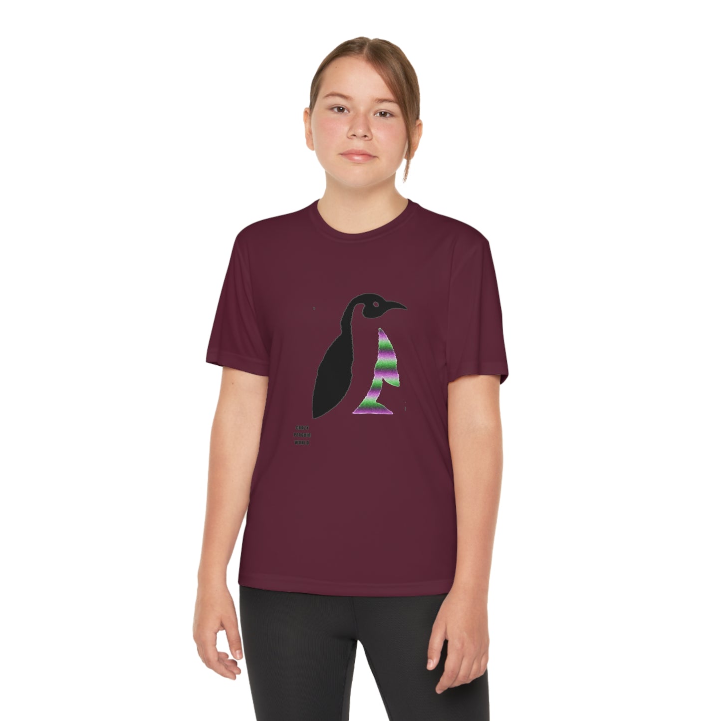 Youth Competitor Tee #2: Crazy Penguin World Logo