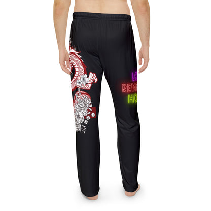 Men's Pajama Pants: Dragons Black