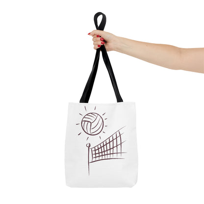 Tote Bag: Volleyball White