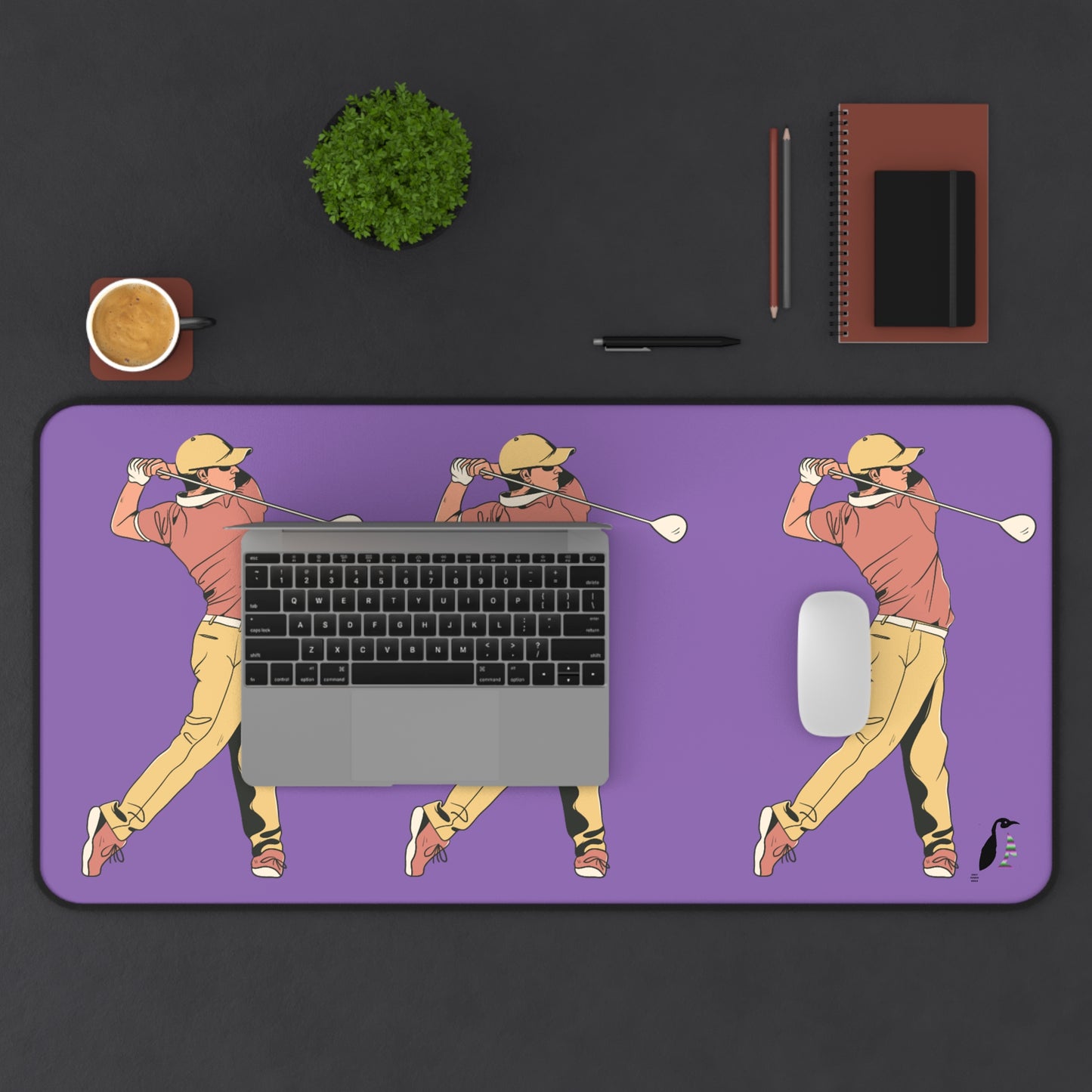 Desk Mat: Golf Lite Purple