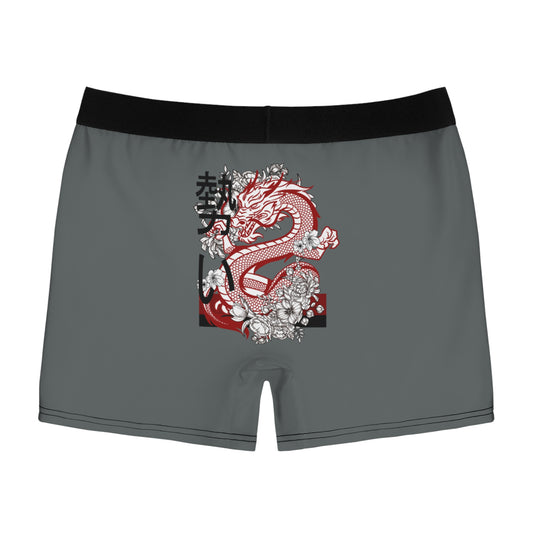 Men's Boxer Briefs: Dragons Dark Grey