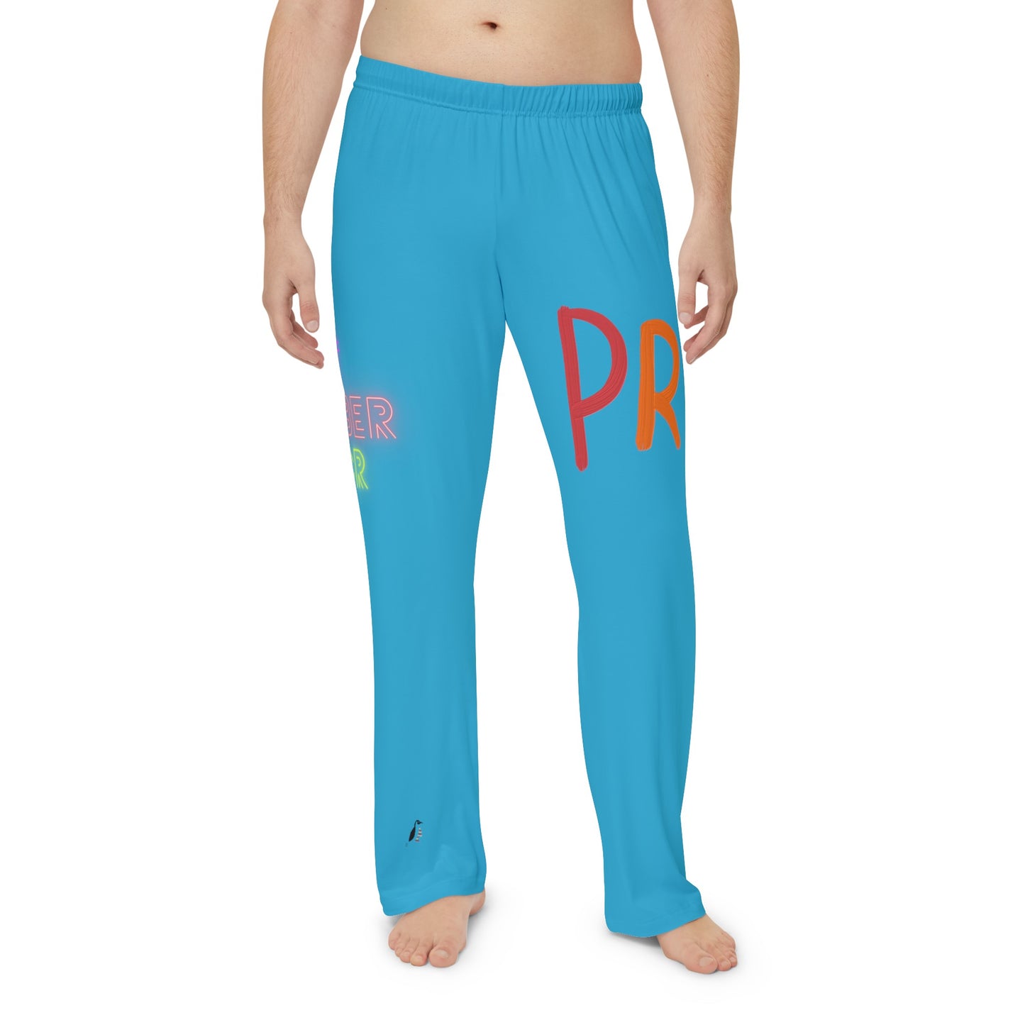 Men's Pajama Pants: LGBTQ Pride Turquoise