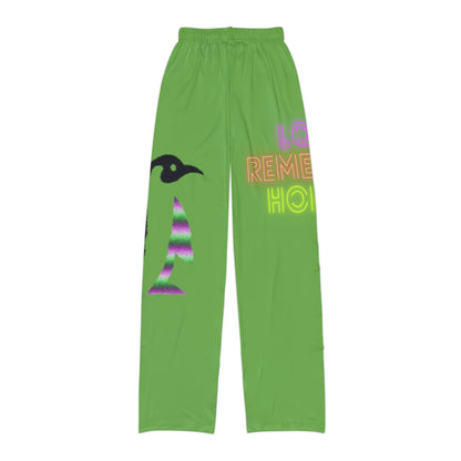 Kids Pajama Pants: Lost Remember Honor Green