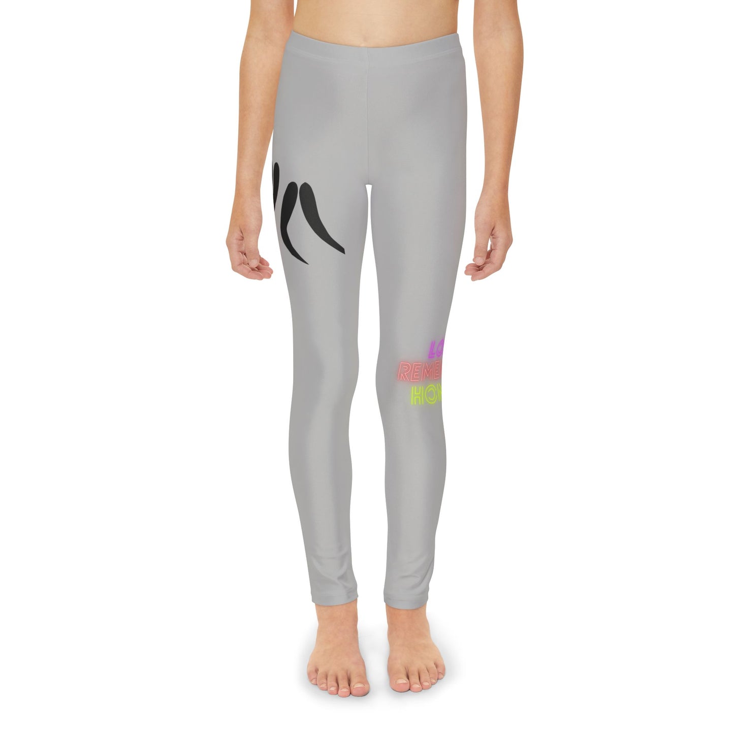 Youth Full-Length Leggings: Wrestling Lite Grey