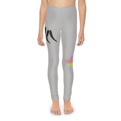 Youth Full-Length Leggings: Wrestling Lite Grey