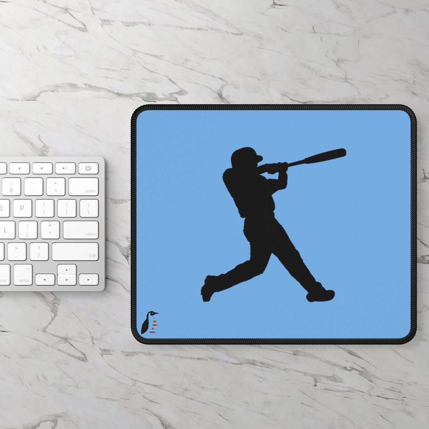 Gaming Mouse Pad: Baseball Lite Blue