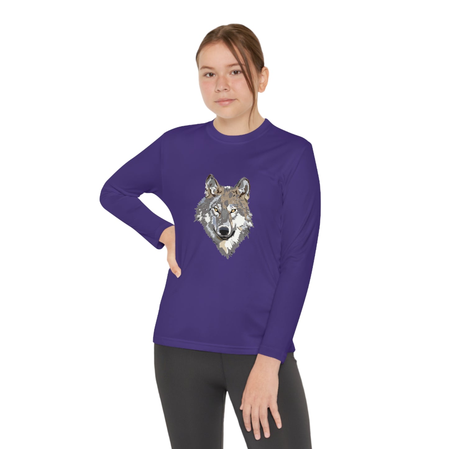 Youth Long Sleeve Competitor Tee: Mga Lobo 