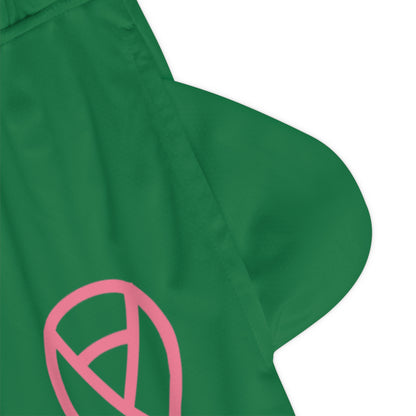 Basketball Rib Shorts: Fight Cancer Dark Green