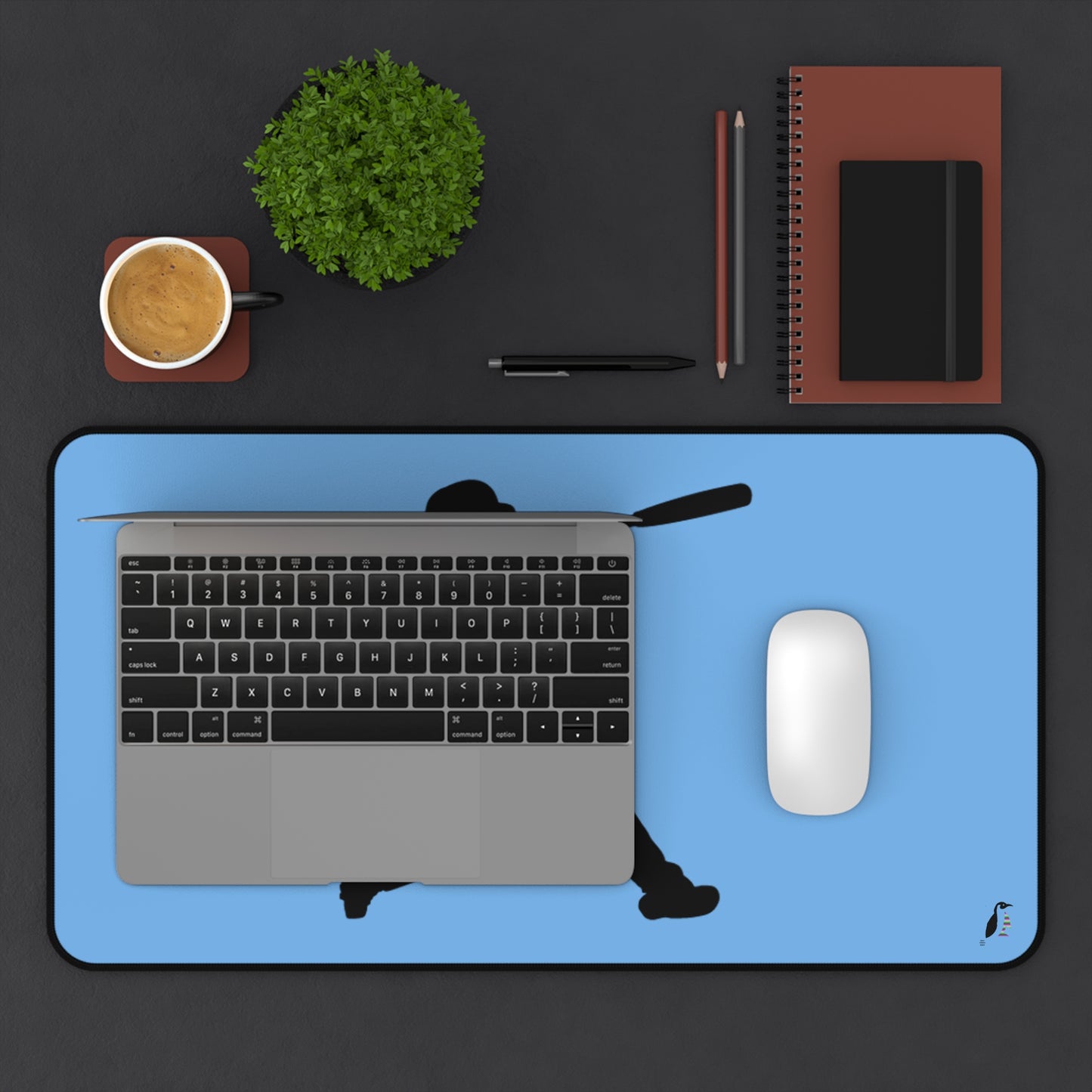 Desk Mat: Baseball Lite Blue