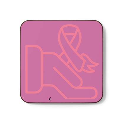 Hardboard Back Coaster: Fight Cancer Lite Pink